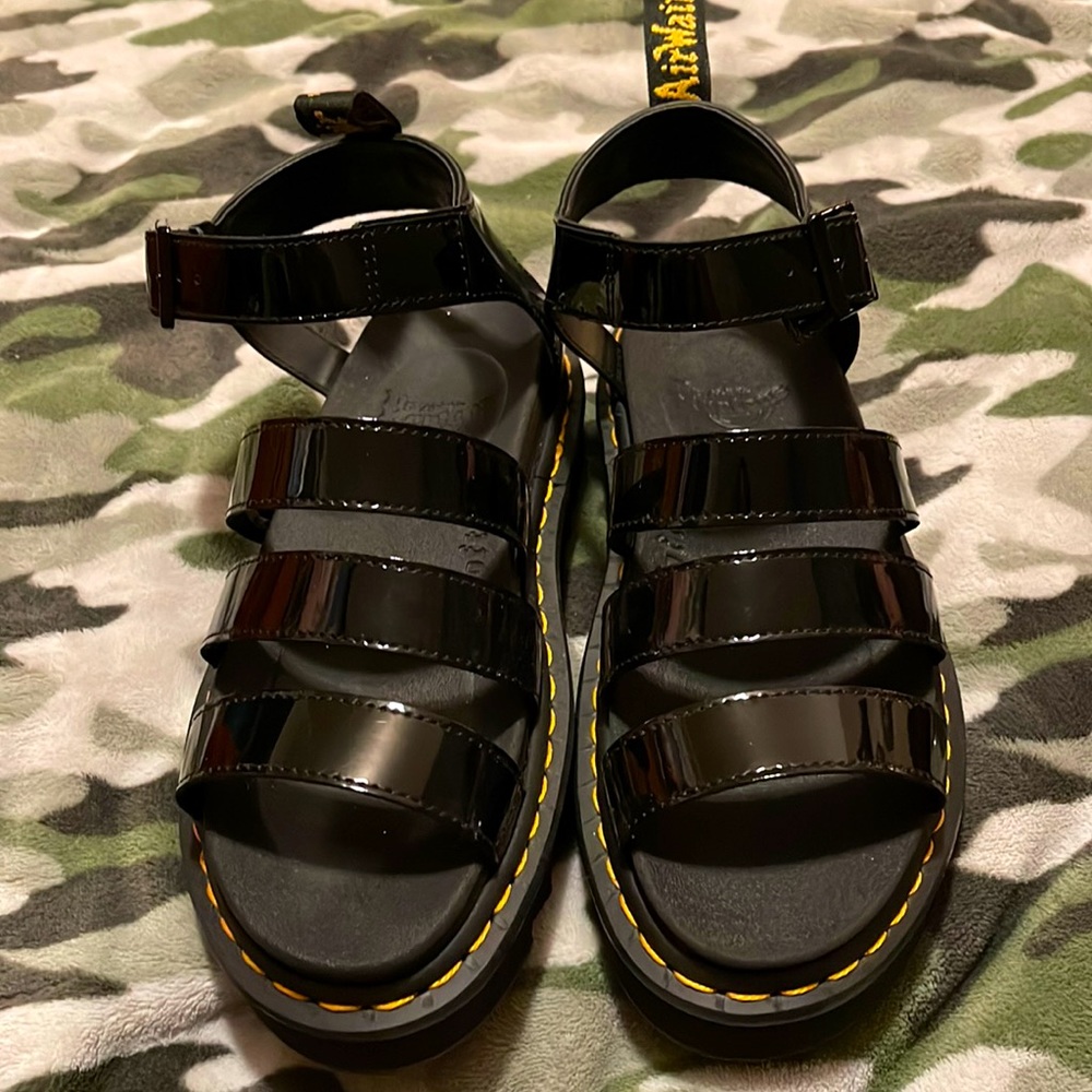 Dr. Martens Blaire Patent Women Platform Sandal